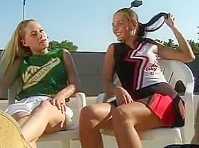 Lesbian cheerleaders licks cunt