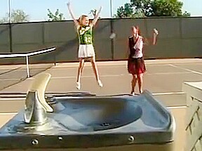 Lesbian cheerleaders licks cunt