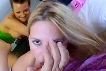 Lesbo foot, tongue and booty fetish