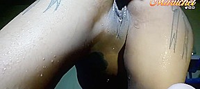 Leyne Rodriguez - Latina Masturbates In The Pool