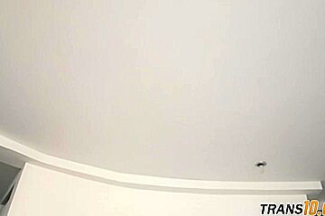 Lingerie ts anally drilled after teasing