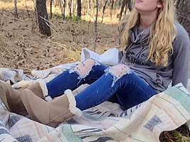 Little Whore Gets Fucked In The Woods!!!