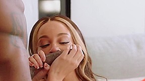 Little black girl after a Blowjob has caved in to the Negro cancer and   