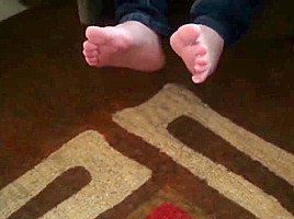 Little piggies get a shave - pampered feets