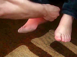 Little piggies get a shave - pampered feets