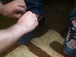 Little piggies get a shave - pampered feets