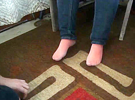 Little piggies get a shave - pampered feets