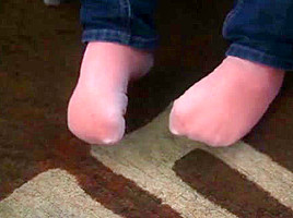 Little piggies get a shave - pampered feets