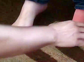 Little piggies get a shave - pampered feets