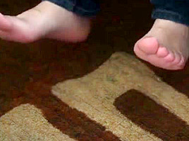 Little piggies get a shave - pampered feets