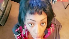 LunnaQuinn Giving A Blowjob