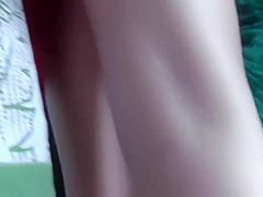 Luxurious thong under a short skirt