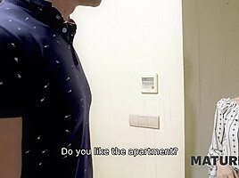 MATURE4K  Guest was in bed when woman of house came to give him pussy