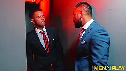 MENATPLAY Deviant Suited Man Cristian Sam Breeds Robbie Rojo