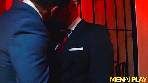 MENATPLAY Deviant Suited Man Cristian Sam Breeds Robbie Rojo