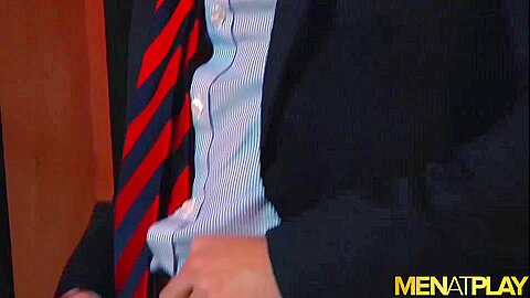 MENATPLAY Deviant Suited Man Cristian Sam Breeds Robbie Rojo