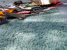 MILF destroys her stepson train set
