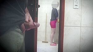 Married Cleaning Woman Sucking Her Bosss Step sons Dick