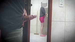 Married Cleaning Woman Sucking Her Bosss Step sons Dick