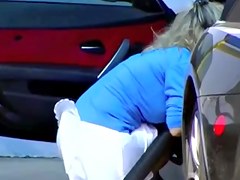 Milf Dress Blown Up by the Wind