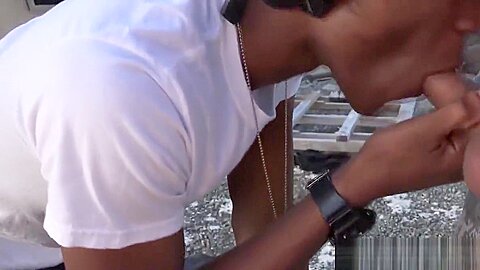 Military whiteboy barebacked outdoors w BBC