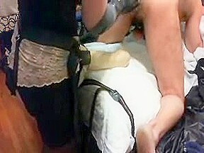 Mistress and slave anal play
