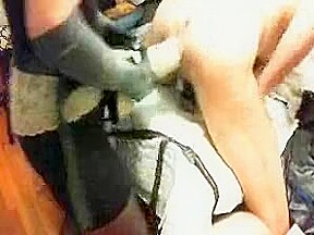 Mistress and slave anal play