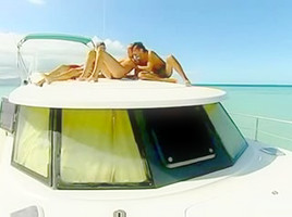 Monica Lion sex on boat