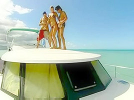 Monica Lion sex on boat