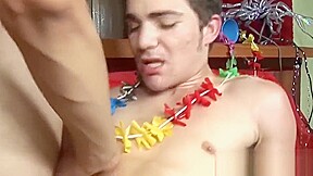 Muscular Latino jock raw fucks his delicious gay lover