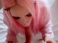 My Cute Pink-haired Girlfriend Bu66legum Sucks A Dick 7 Min