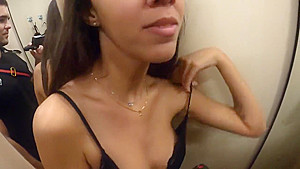 My GF is a nympho at the dressing room