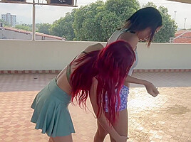My Stepsister Gets Horny Exercising And I End Up Fucking Her Very Hard Until She