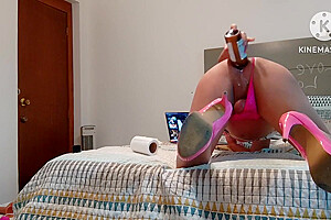 My Thirsty Asshole Drinking Three Bottles Of Beer One Right After The Other  (three Beers Enema)