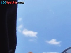 My jean upskirt of a college girl