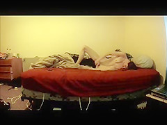 My s ister masturbating on bed