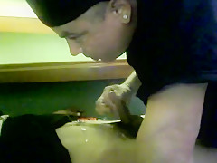 My str8 friend lets me suck his huge cock and suck his cum out of him
