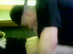 My str8 friend lets me suck his huge cock and suck his cum out of him