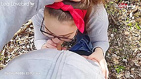 MyDirtyHobby - Big ass curvy teen 18+ gets an outdoor creampie in the woods