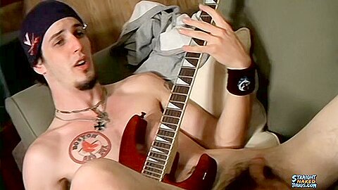 Naked Rocker Jacks His Meat - Axel