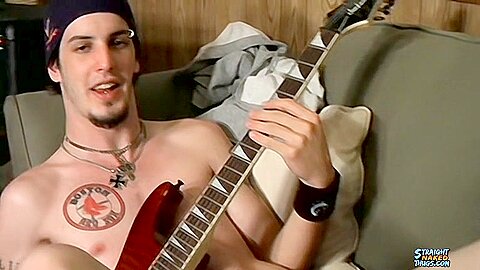 Naked Rocker Jacks His Meat - Axel