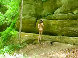 Naked twerking and ass flashing in public by Mark Heffron
