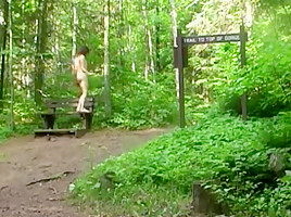 Naked twerking and ass flashing in public by Mark Heffron