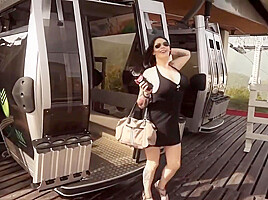 Nasty Slut Degrades Her Asshole In Public