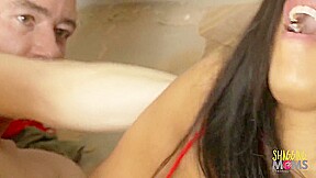 Naughty Brunette Babe Doesnt Need More Than His Cock