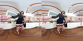 Naughty Julia & Nikky Dream in Cum On My Face - FFStockings