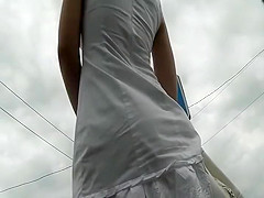 Nice butt and pretty tits get spied