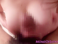 Nippon Milf In Lingerie Drooling On Cock
