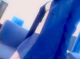 Office work is hard, fix it with a blowjob and swallow