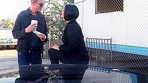 Officer fucks his partner and a hooker